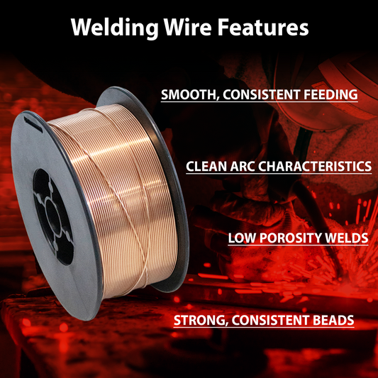 Copper Bridge ER70S-6 Solid MIG Welding Wire – .030” – 2 lb Spool