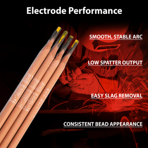 AWS E308L-16 1/8 in (3.2 mm), 2 lb Box Stainless Stick Electrodes – All Position, Low Carbon, AC/DC Compatible