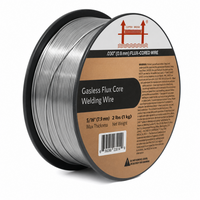 AWS E71T-GS .030 in (0.8 mm) 2 lb (1 kg) Spool Gasless Flux-Cored Wire "Innershield Style" – No Gas Needed, Outdoor Ready, Wind Resistant