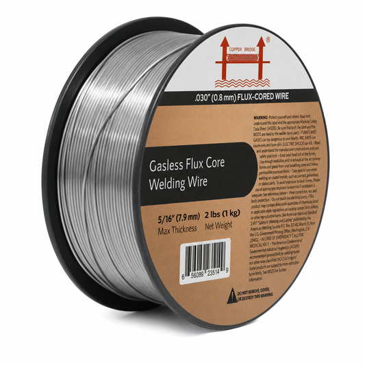 AWS E71T-GS 2 lb (1kg) Spool Gasless Flux-Cored Wire "Innershield Style" – No Gas Needed, Outdoor Ready, Wind Resistant