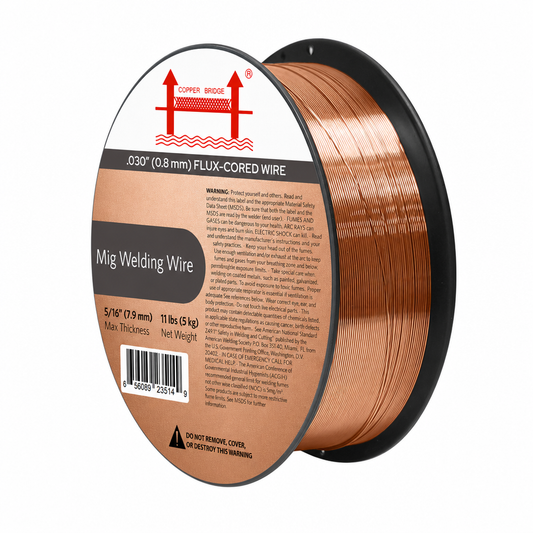 AWS ER70S-6 10 lb (5 kg) Spool Solid MIG Wire – High Deoxidizer, Smooth Arc, Mild Steel, DCEP