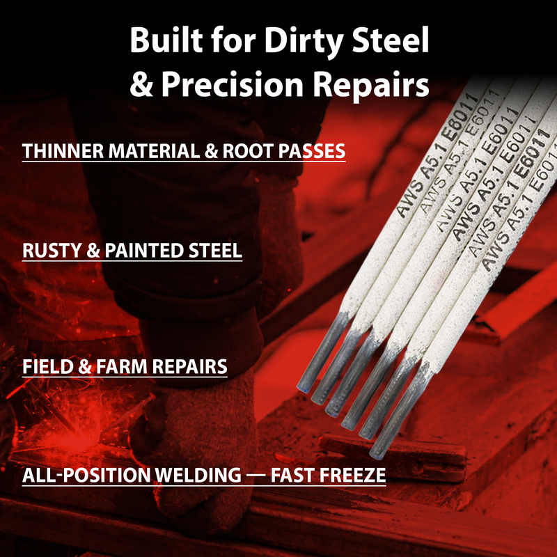 Copper Bridge E6011 Stick Welding Electrodes – 3/32” – 5.5 lb Box