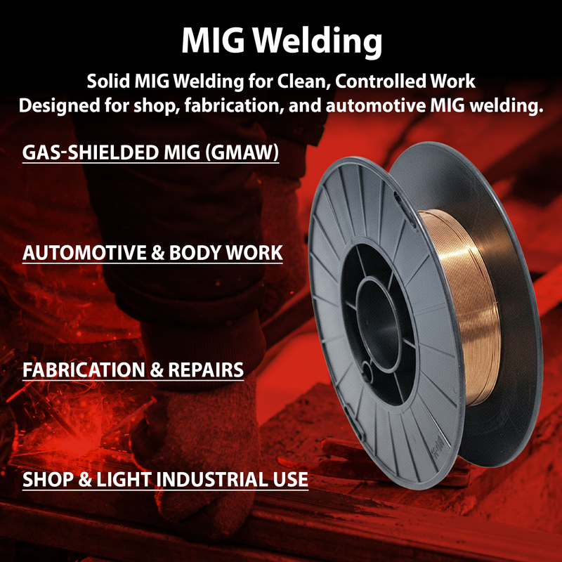 Copper Bridge ER70S-6 Solid MIG Welding Wire – .030” – 33 lb Spool