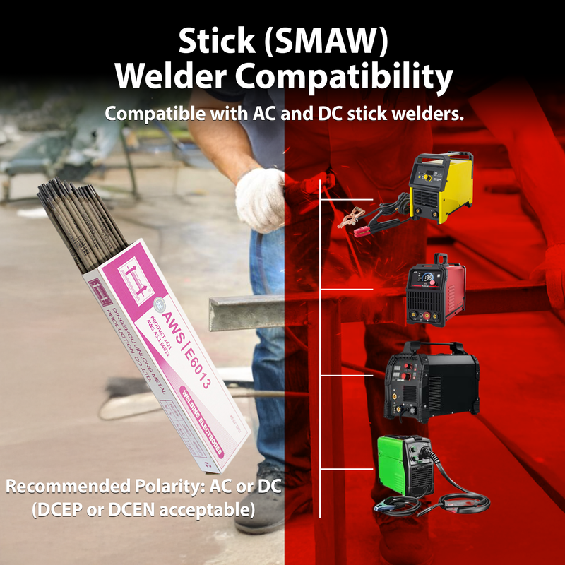 Copper Bridge E6013 Stick Welding Electrodes – 1/8” – 11 lb Box