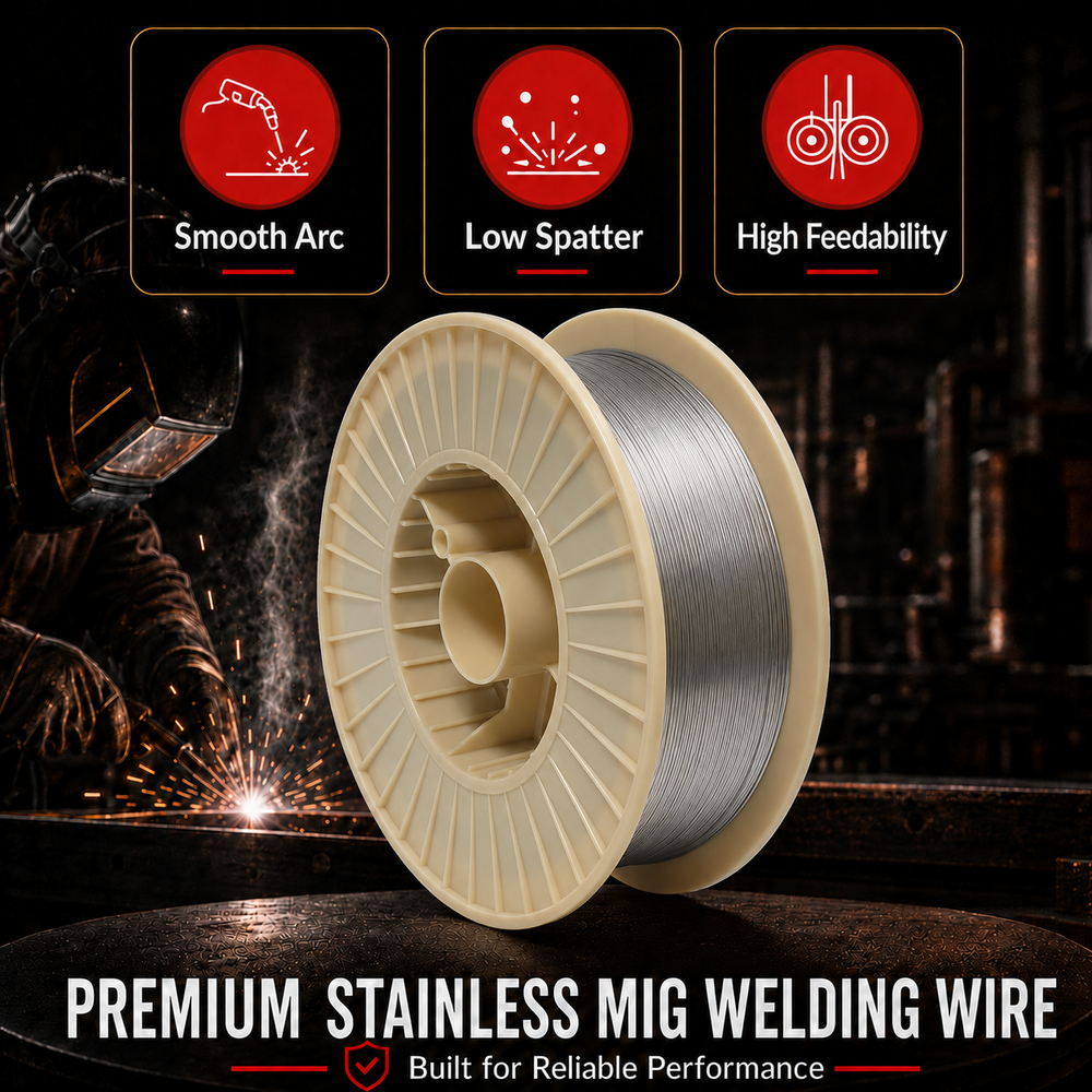 AWS ER308L .035 in (0.9 mm) 33 lb (15 kg) Spool Stainless Steel MIG Welding Wire