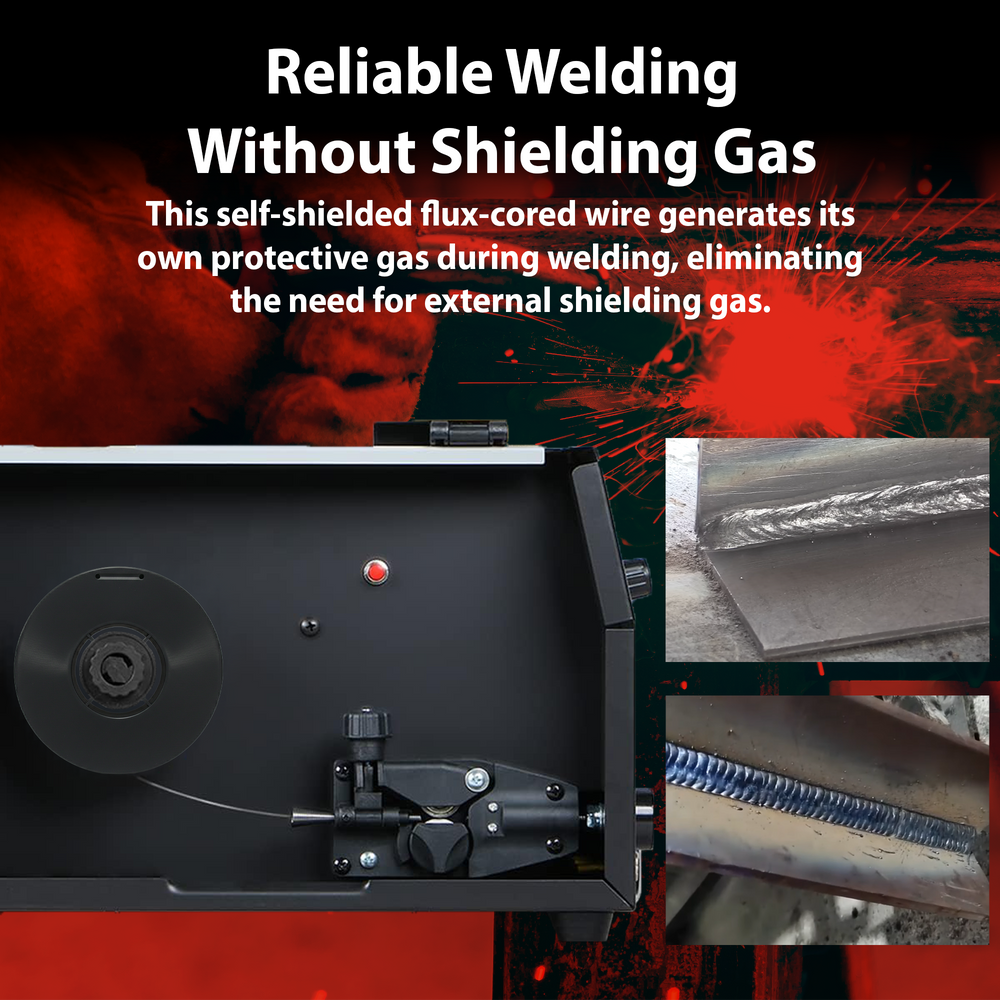 AWS E71T-GS 2 lb (1kg) Spool Gasless Flux-Cored Wire "Innershield Style" – No Gas Needed, Outdoor Ready, Wind Resistant