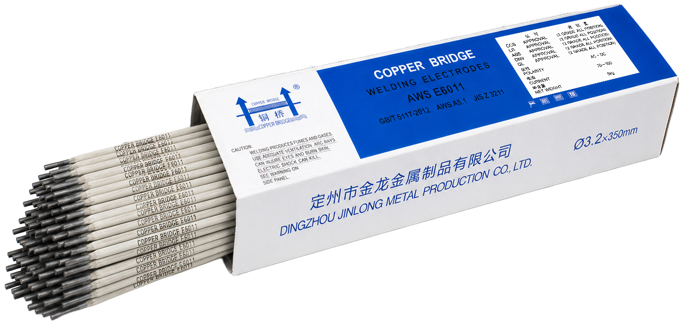 AWS E6011 1/8 in (3.2 mm), 11 lb (5 kg) Box Stick Welding Electrodes – Deep Penetration, All Position, Welds Dirty or Rusty Steel, AC/DC
